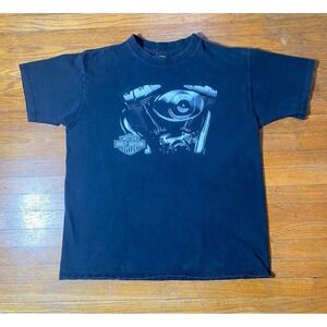 Vintage 2000 Harley Davidson Engine Graphic Earl Smalls Atlanta L